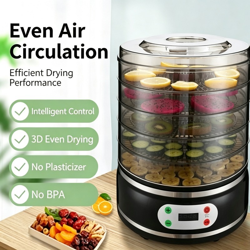 Homemade Food Snacks - Déshydrateur alimentaire compact multifonctionnel pour fruits,