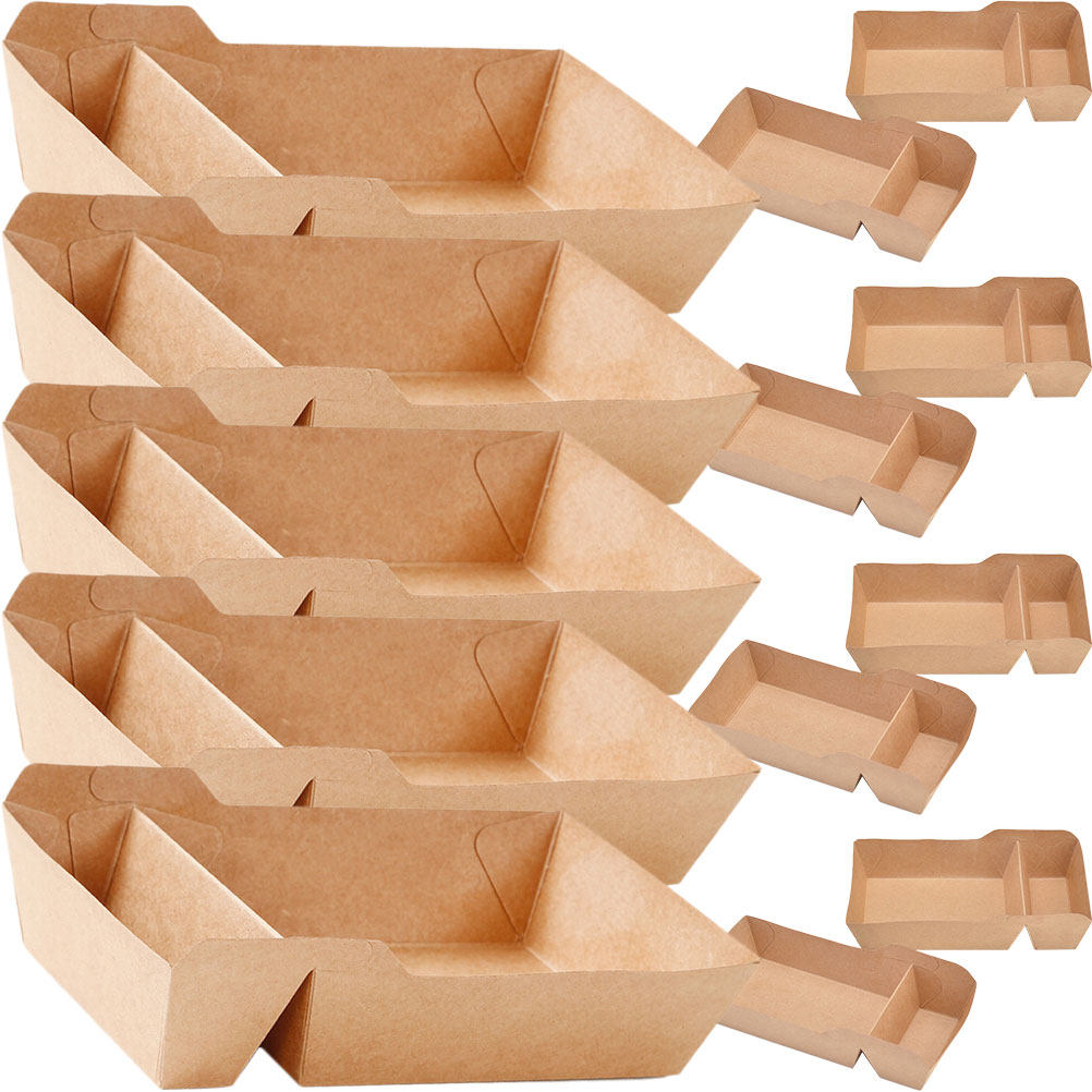 Food Snacks Quantity - 50 boîtes alimentaires en papier, grand