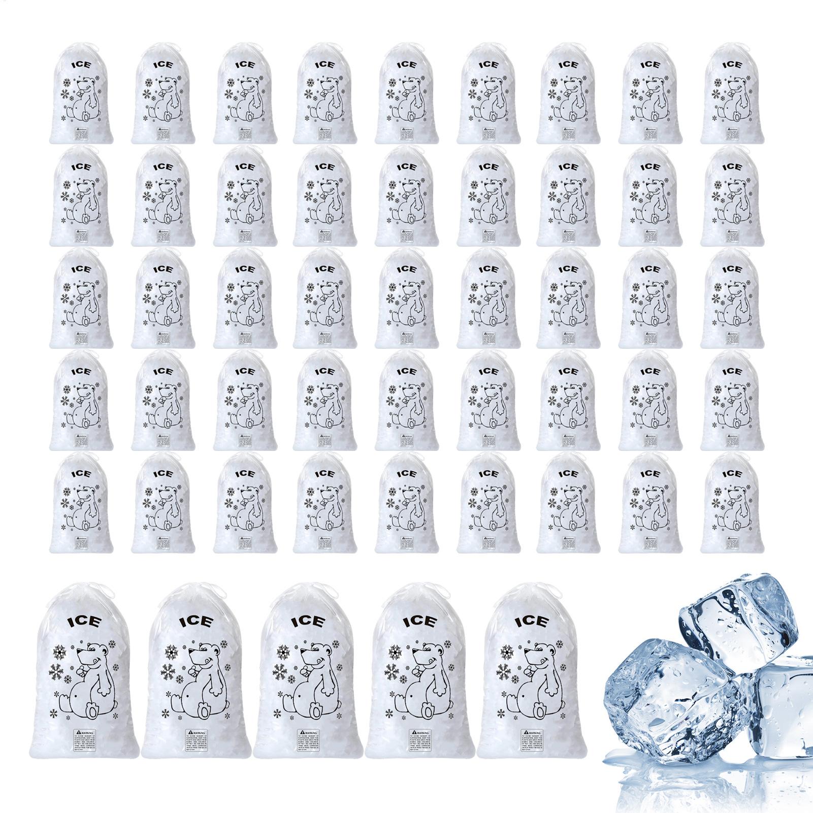 Food Snacks Delivery - Sacs à glace 50 pièces, sacs