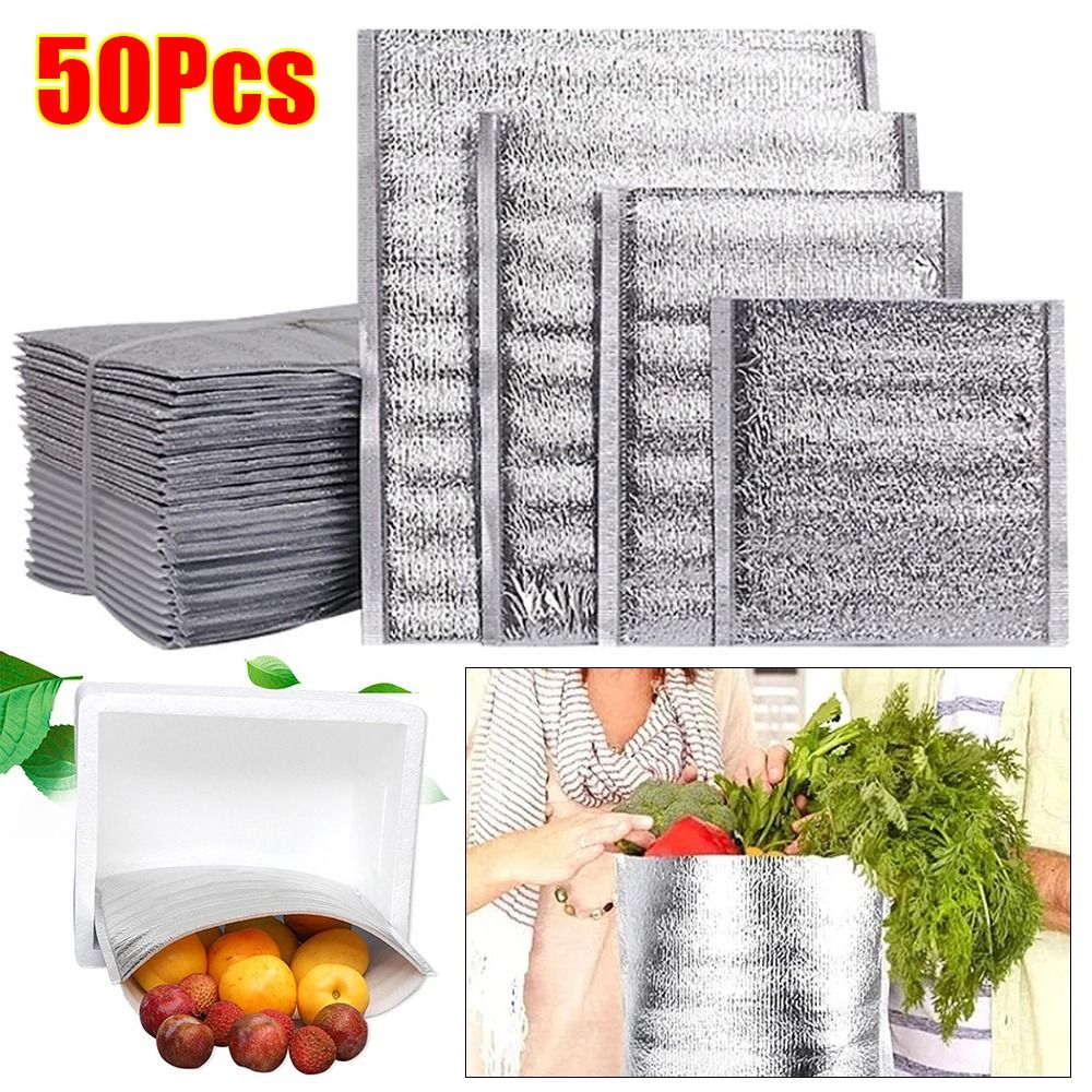 Food Snacks Delivery - Lot de 50 sacs isothermes pliables