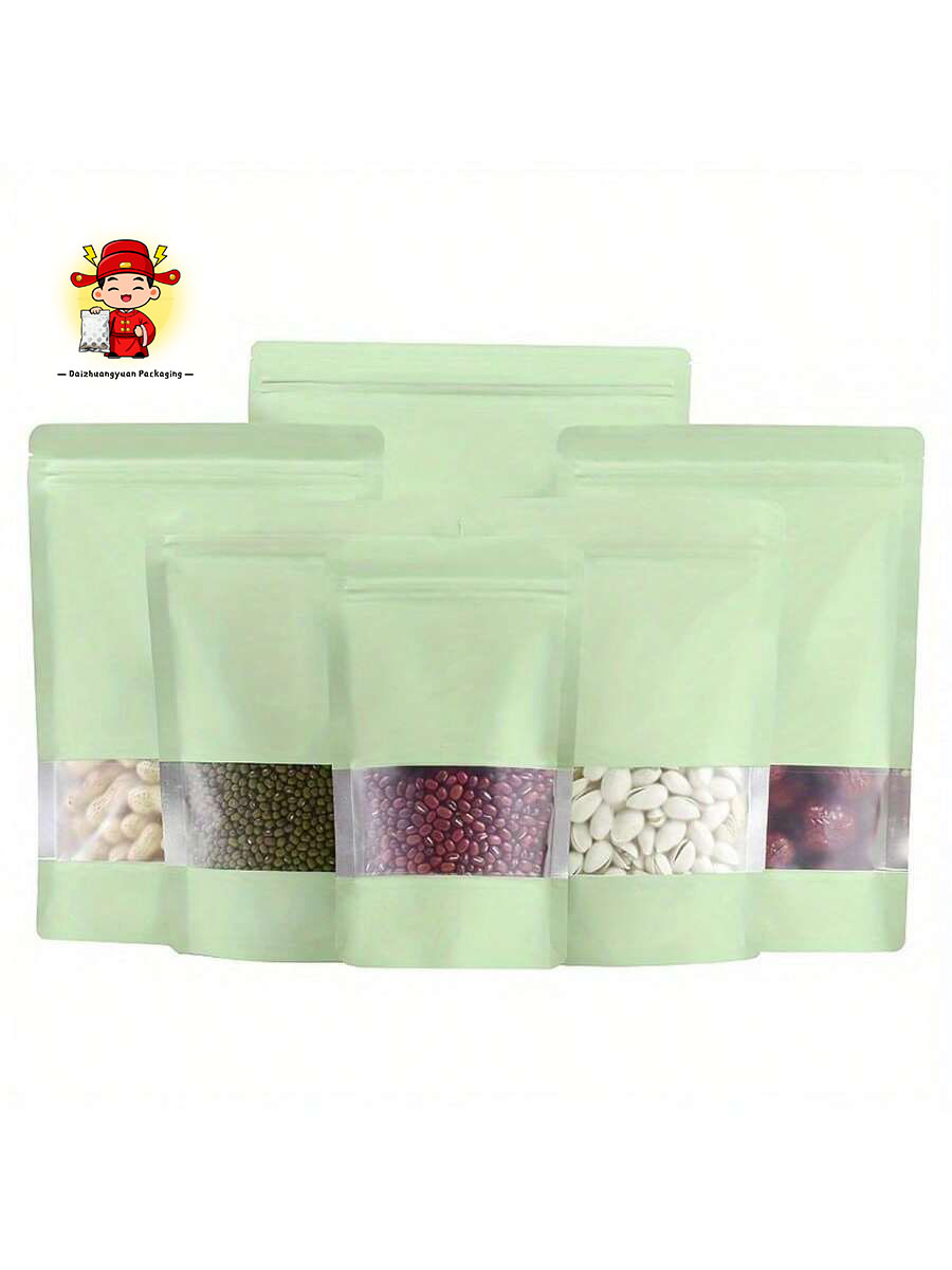 Food Snacks That Are Green - Sacs alimentaires vertes refermables à fermeture