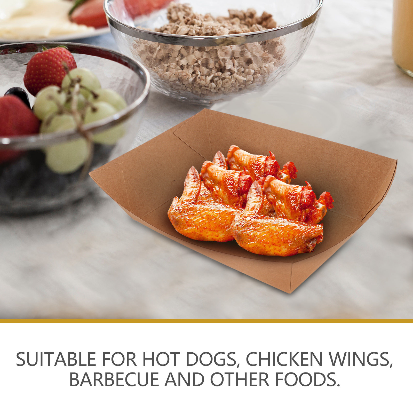 100 boîtes à hot-dogs en carto - Quick Food Snacks avis et prix