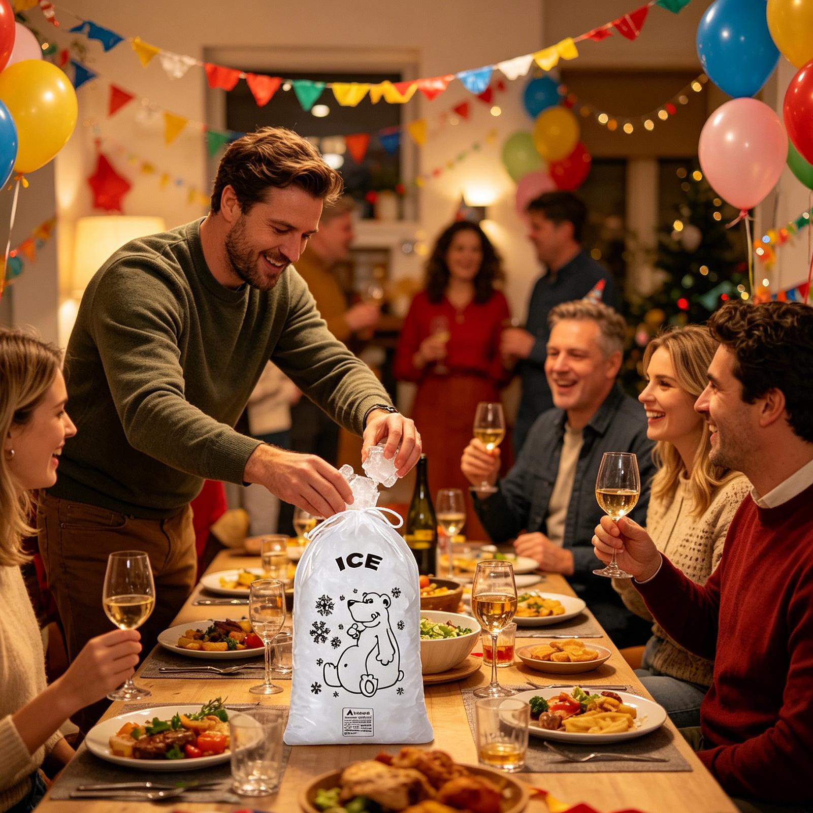 Sacs à glace 50 pièces, sacs e - Food Snacks Delivery avis et prix