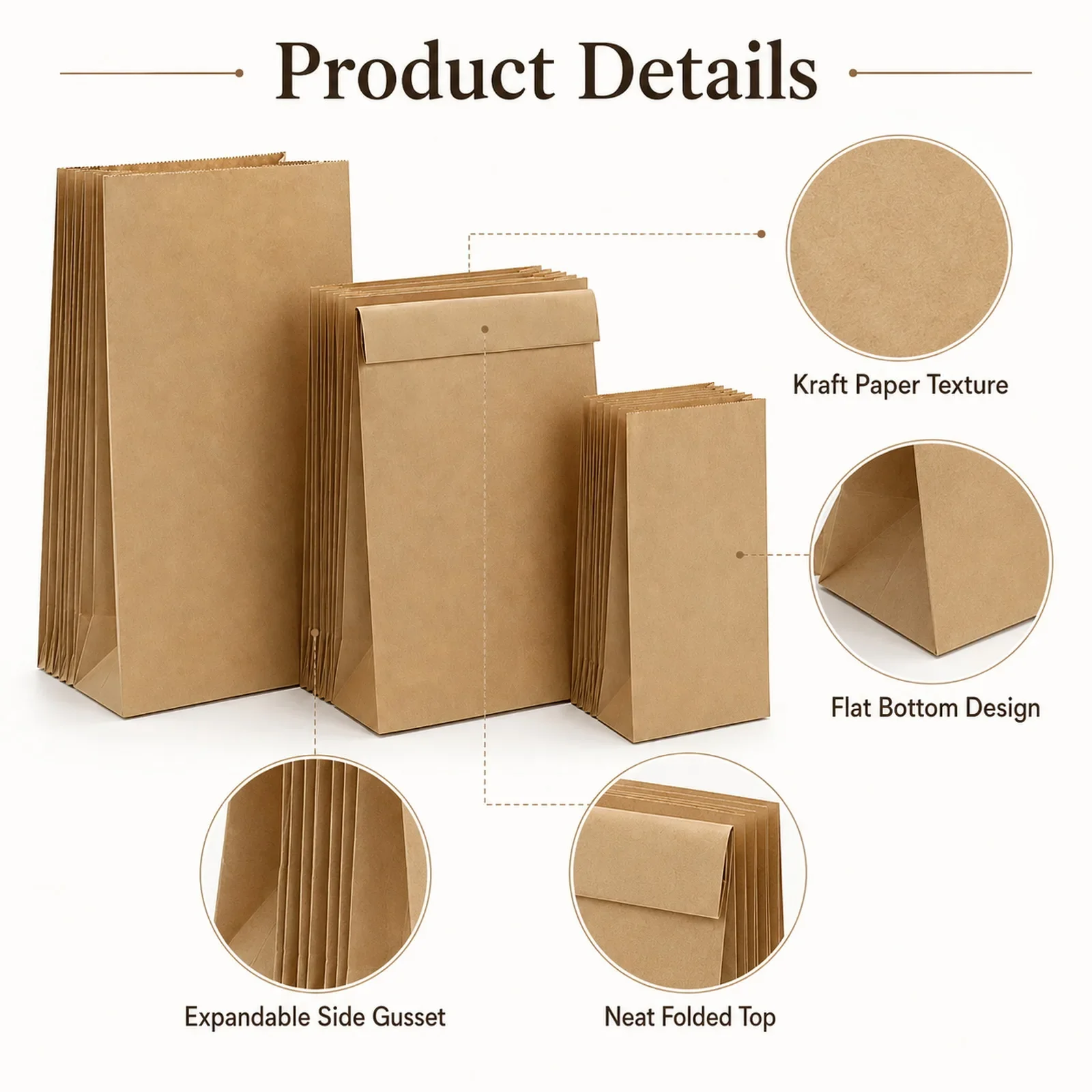 10-30 sacs en papier kraft bru - Food Halloween Snacks avis et prix