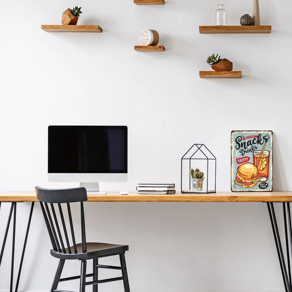 Panneau métallique alimentaire - Food Snacks Easy avis et prix